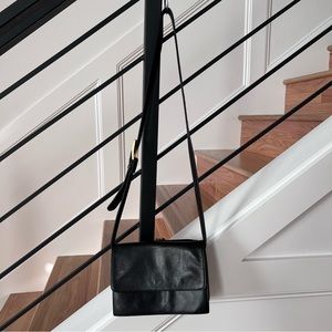 Nordstrom Preview Leather Black Crossbody Purse